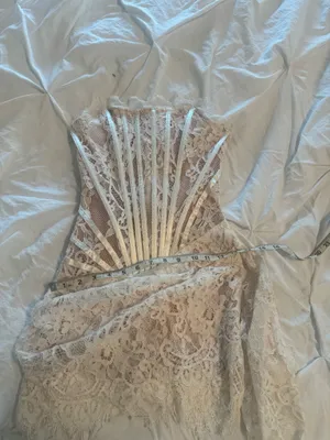 House Of CB White lace corset dress thumbnail 4