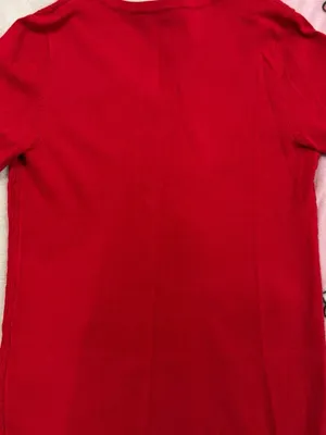 Tommy Hilfiger V-Neck Cable Knit Sweater - Red thumbnail 4