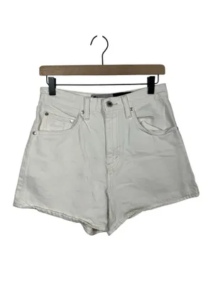 Levi’s SilverTab Mom Shorts White High Rise Denim Jean Shorts 28 100%‎ cotton thumbnail 2