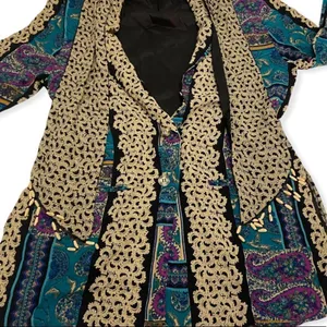 Vintage 80’s Michael Taylor Paisley Print Rayon Blazer Jacket thumbnail 4
