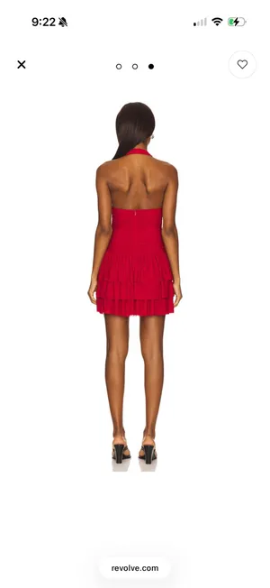 Nia red mini dress Size M thumbnail 2