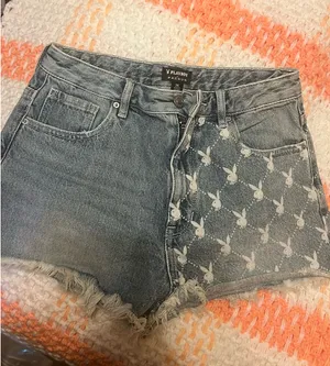 Pacsun Playboy Jean Shorts thumbnail 1
