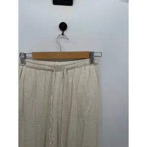 Blenca‎ Womens Cream Linen Blend Loose Fit Pants Women Sz S Boho Coastal Minimal thumbnail 5