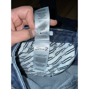 Seven7 Women's Sz‎ 8 High Rise Loose Straight Fit 5 Pocket Jeans Denim thumbnail 5
