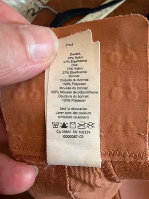 lululemon athletica rust orange Wireless Support Bra size 34E high impact thumbnail 7