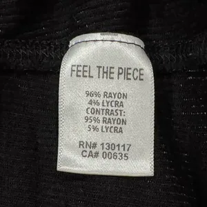 Feel The Piece Terre Jacobs Black Henley Long Sleeve Short Women’s XS/Small thumbnail 3