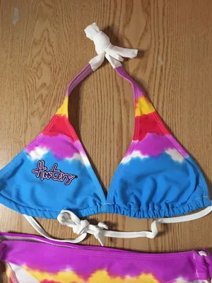 Bin 5 New Rare Tye Dye String Bikini Size Medium thumbnail 3