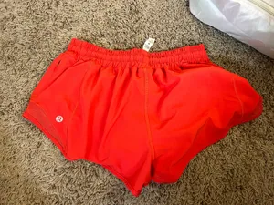 Lululemon Red Hotty Hot Shorts 2.5 thumbnail 3