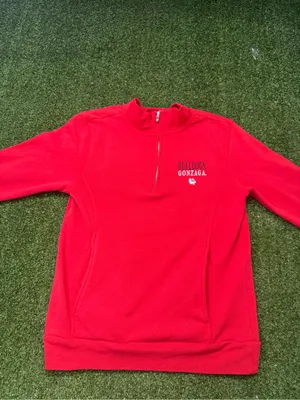 Fall Rush Gonzaga 1/4 Zip Sweatshirt Red Bulldogs Collegiate Football Women S thumbnail 2