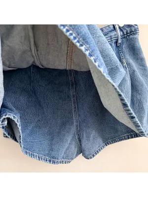 We The Free Stephie Denim Skort in Bella Blue thumbnail 8