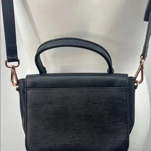 Ted Baker Elegant Black Bow Leather Handbag thumbnail 6