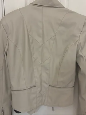 Blank NYC Faux Leather Moto Jacket in Vanilla Latte thumbnail 11