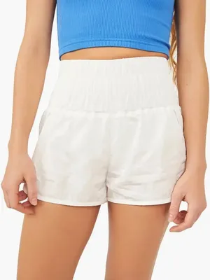 FP Movement The Way Home Run Shorts White High Rise – Size Small Running thumbnail 1