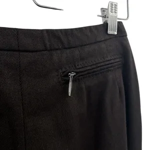 MaxMara Trouser Dress Pants‎ Wool Back Zip Pockets Brown Size US 4 thumbnail 9