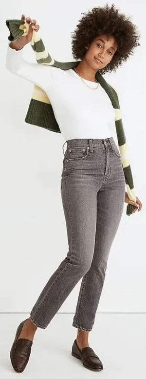 Madewell The Perfect Vintage Ankle Jean in Dennison Wash - Size 24 thumbnail 1