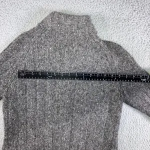 J. Crew Cardigan Sweater Women Medium Gray Wool Blend‎ Button Knit Mid Length thumbnail 5