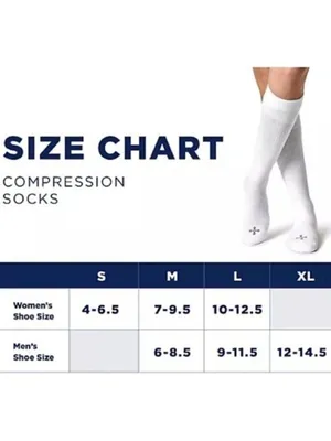 NIB Tommie Copper Micro Modal Over The Knee Compression Sock L Black thumbnail 2