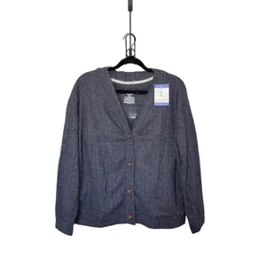 Live 2 Lounge Large Navy Coastal Lounge Knit Tank With‎ Cardigan Cabincor thumbnail 3