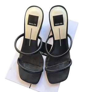 DOLCE VITA Noles Leather‎ Snake Print Heel Black/Brown Sz 8 thumbnail 3