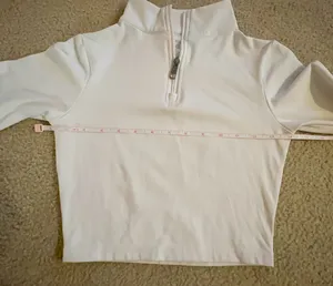 Vitality / Balance Athletica white cropped quarter zip 🤍 thumbnail 5