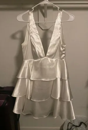 Lulus White Tiered Dress thumbnail 5