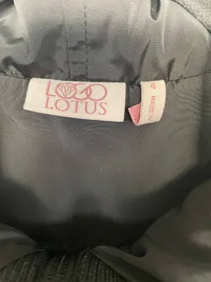 Lotus Women's Full-Zip Hooded Windbreaker Black Size 4 thumbnail 3