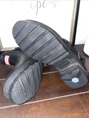 Hunter Original Black Short Chelsea Rain Boots Size 7 thumbnail 13