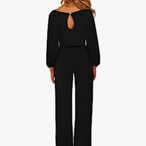 Long sleeve Jumpsuit in black size Large never worn but no tags , missin… thumbnail 2