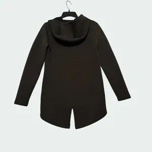 Betsey Johnson Performance Jacket Sz XS Hi-Low Brown Hooded Neoprene Gorpcore thumbnail 4