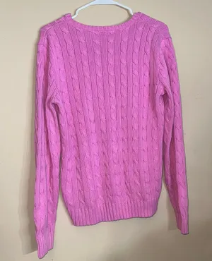Ralph Lauren Pink Cable-knit Sweater thumbnail 3