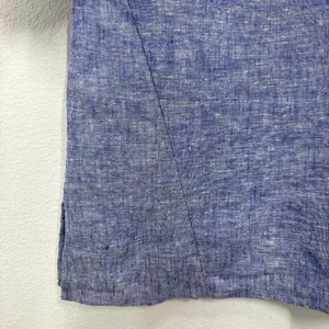 Jones New York Size L Linen V Neck Popover Tunic Blouse Coastal Casual‎ Classic thumbnail 6