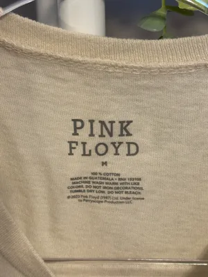 Urban Outfitters Pink Floyd Cropped Band Tee Size Medium thumbnail 3