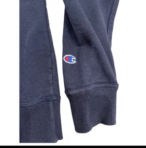 Champion Dark Blue Embroidered Sweatshirt Casual Crew Neck L thumbnail 2