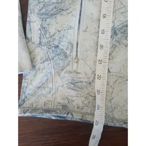 Lululemon Light Blue Marble Ebb To Train Full Zip Jacket Size 6 thumbnail 4
