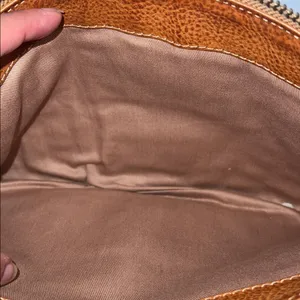 Frye leather and canvas multicolored clutch wristlet thumbnail 10