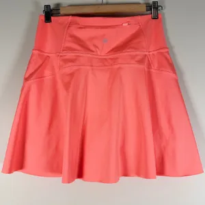 Athleta Ace Tennis Skort 15.5 Coral Pink Active Skirt Built-in Shorts Small thumbnail 3