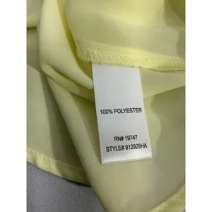 Womans Counterparts Short Sleeve Ruffled Yellow XL Blouse thumbnail 4