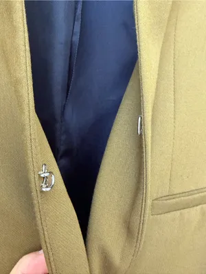 Zara Olive Green Blazer Size Medium thumbnail 3