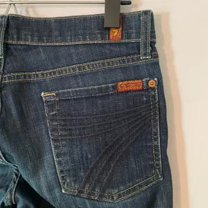 7 for all Mankind Dojo Capri Jeans Y2K Dark Wash Low Rise Retro Women's size 28 thumbnail 7