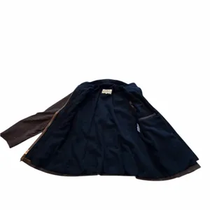 Women's Lone Pine 100% Leather Suede Lambskin Brown Field Jacket Coat Made USA thumbnail 5