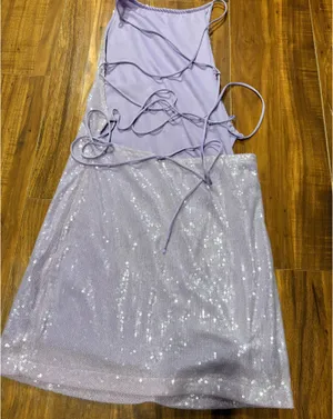 Motel Rocks Hedi Sequin Open Back Mini Dress thumbnail 5