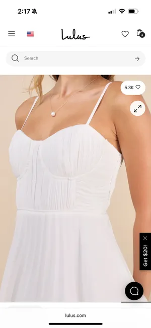 Lulus White Dress thumbnail 3