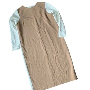 ASOS Womans Colorblock Tan White Long Sleeve Dress Size 10 thumbnail 6