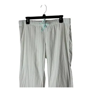 J Crew‎ Pajama Pants Women Small White Striped Cotton Lounge Sleepwear Preppy thumbnail 3
