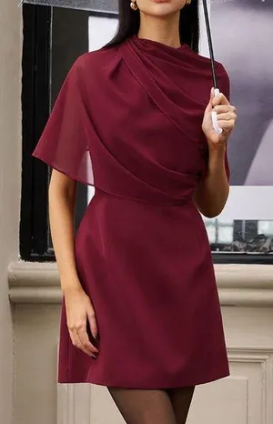 Commense Funnel Neck Backless Zipper Dress size S thumbnail 1