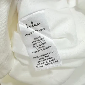 Lulus Always Admired White Sleeveless Mini Dress Ponte Stretch Knit XL NWT thumbnail 9