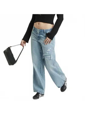 Pacsun Casey Low Rise Baggy Jeans Ripped Indigo NWT Size 27 thumbnail 7