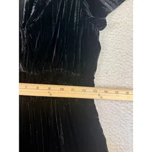 Dear John Dress Womens‎ Small Black Maxi Velvet Smocked Witchy Goth Whimsygoth thumbnail 7