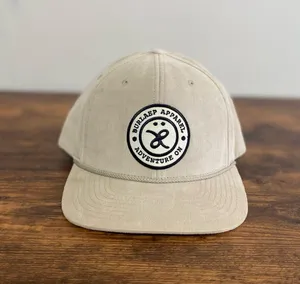 Burleap Apparel Men's Cream Adventure Patch Hat Tan thumbnail 1