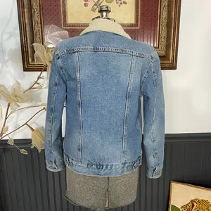 Levi's Premium Ex-Boyfriend Sherpa Lined Trucker Denim Jacket - Sz Med 🧡🎀 thumbnail 9